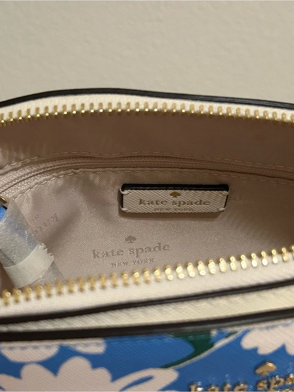 kate spade Blue Floral Dome crossbody bag